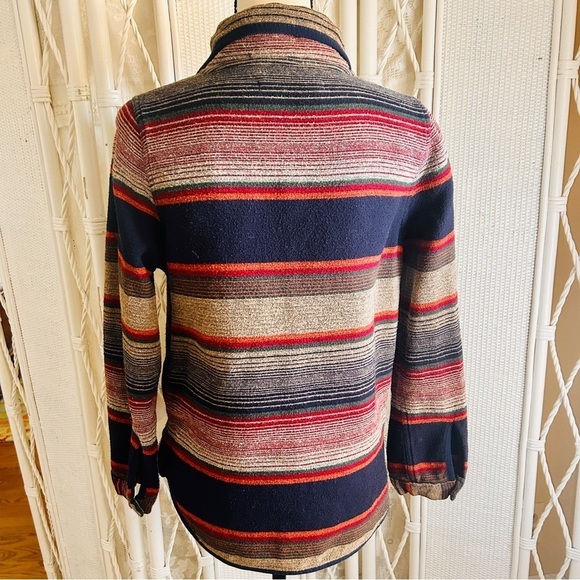 Woolrich Horizon View Half Zip Flannel Pullover Multicolor Stripes size S / P - Picture 6 of 16